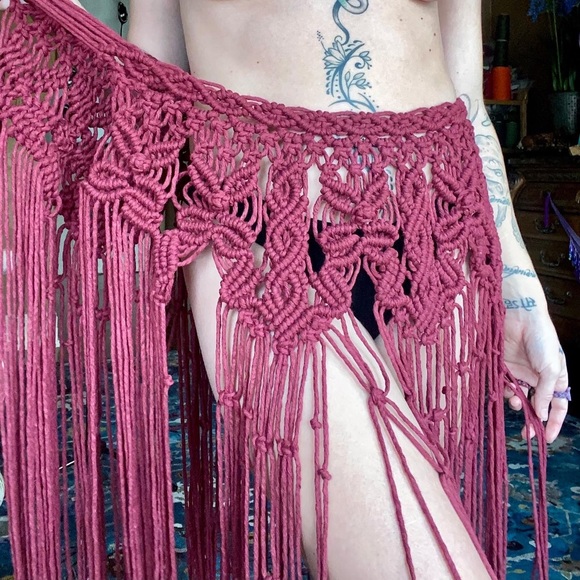 Handmade Macramé GoodVibeGoda Skirt - Picture 10 of 13